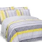 Cotton Sheet Linen Bed Sheets 100% Cotton Sateen 4 Piece Bedding Sets Reactive Geometric Print Bed Linen Bed Sheet Set