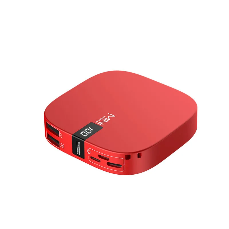 10000mAh Cute Portable Mini Power Bank with 3 Input for Mobile Phones Battery Charger, Black, white, red
10000mAh Cute Portable Mini Power Bank with 3 Input for Mobile Phones Battery Charger, Black, white, red