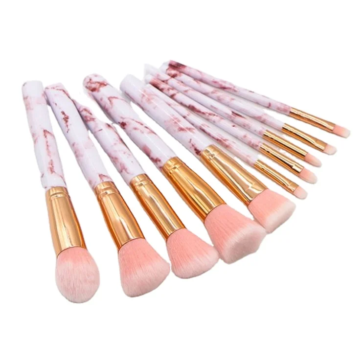 10 pcs Synthetic Hair Brush Hot sale cosmetix private label cosmetics marble makeup brush set, Customized color
10 pcs Synthetic Hair Brush Hot sale cosmetix private label cosmetics marble makeup brush set, Customized color