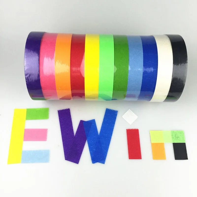 Muestra gratis de color de cinta de escritura de color de cinta adhesiva para las artes y artesanías el etiquetado o la codificación-11 rollos de Color