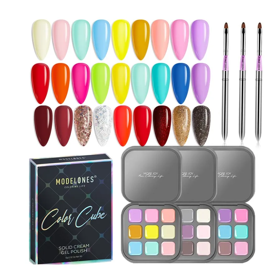 Modelones Amazon Hot Sale Solid Cream Gel Nail Polish Nail Art Color Cube Nail Manicure Gel Palette Solid Polish
Modelones Amazon Hot Sale Solid Cream Gel Nail Polish Nail Art Color Cube Nail Manicure Gel Palette Solid Polish