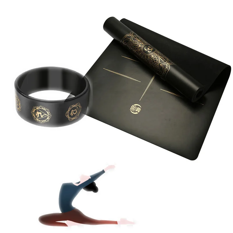 High Quality Silk Screen Gold Printing Gym Yoga Wheel Fitness Premium Black PU Yoga Mat Manufacturer, Purple,pink,green,grey,blue,red
High Quality Silk Screen Gold Printing Gym Yoga Wheel Fitness Premium Black PU Yoga Mat Manufacturer, Purple,pink,green,grey,blue,red
