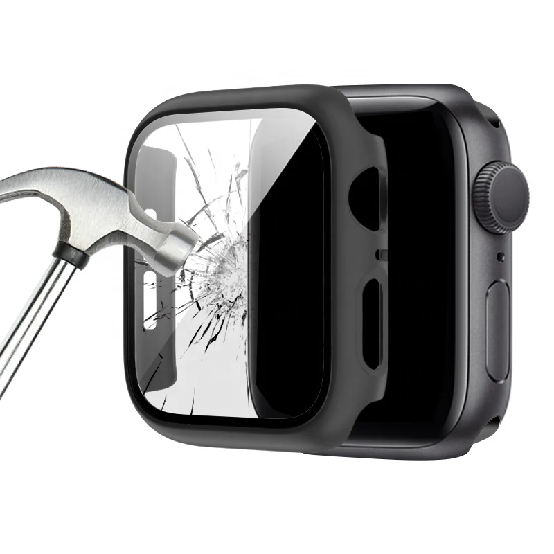2 in 1 Tempered film PC Watch Protector Case 40mm 44mm For Apple Watch Case 6 5 3, Black
2 in 1 Tempered film PC Watch Protector Case 40mm 44mm For Apple Watch Case 6 5 3, Black