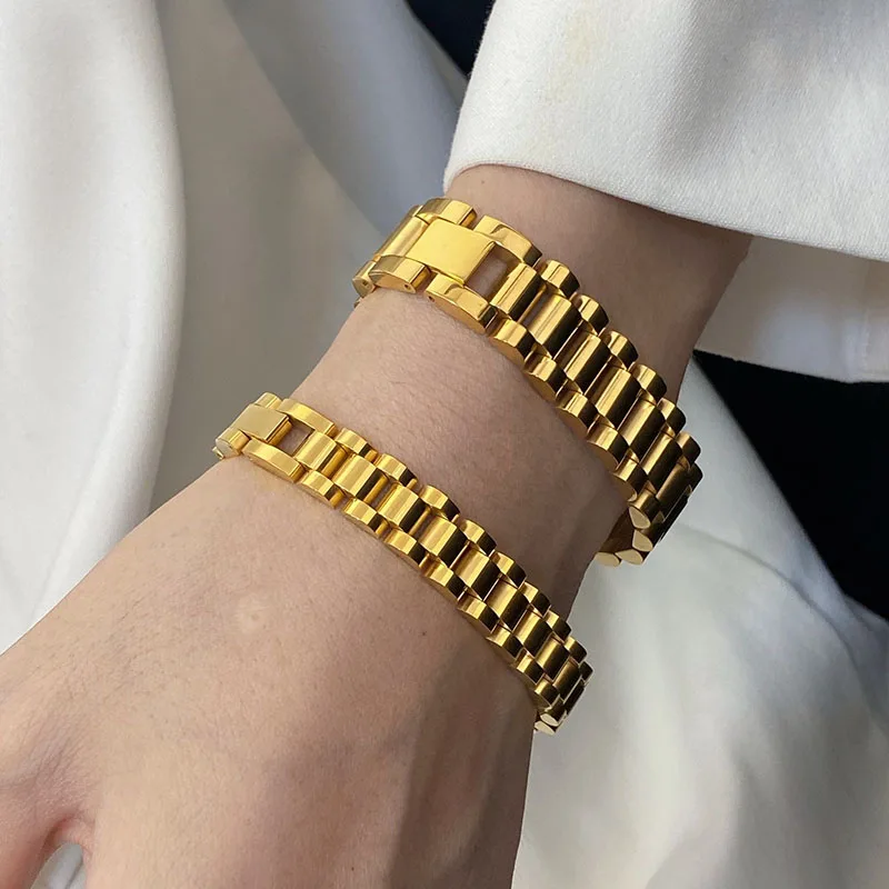 Luxury Adjustable Wristband Link Bracelet Punk Jewelry Titanium Steel 10/12mm Solid Chain Bangle Bracelet Accessories Women
Luxury Adjustable Wristband Link Bracelet Punk Jewelry Titanium Steel 10/12mm Solid Chain Bangle Bracelet Accessories Women
