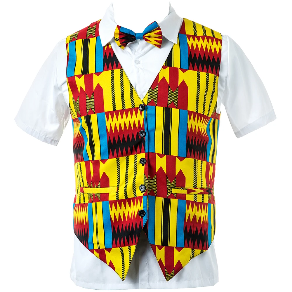 2021 Latest Design V Neck African Printing Slim Fit Button Formal Business Party Dress Waistcoat With Tie, As picture
2021 Latest Design V Neck African Printing Slim Fit Button Formal Business Party Dress Waistcoat With Tie, As picture