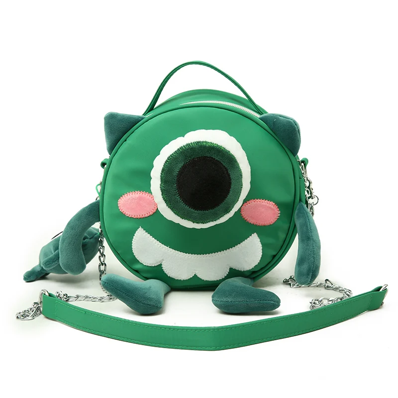 Hot sale cute cartoon round shape animal chain sling shoulder bag for kids girls, Custom made
Hot sale cute cartoon round shape animal chain sling shoulder bag for kids girls, Custom made