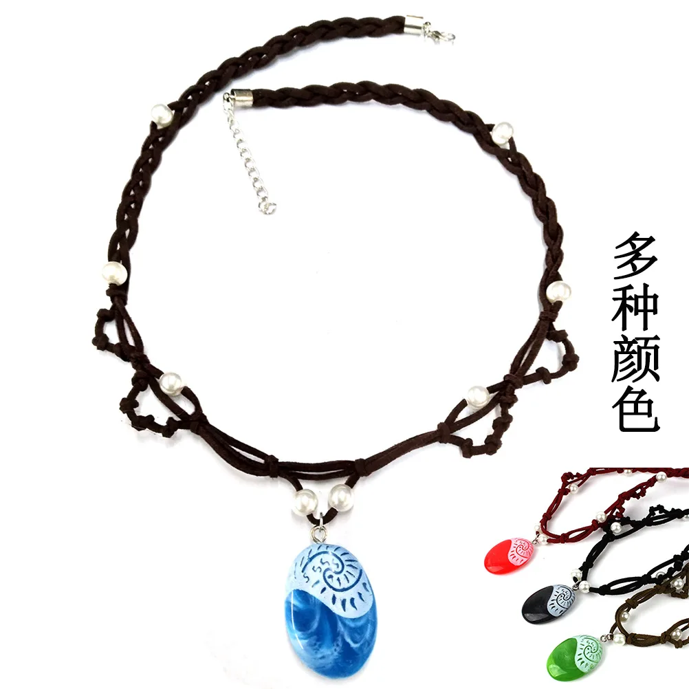 Hot Selling Colors Leather Rope Pearl Princess Same Pendant Necklace Hand Knitted Colorful Geometric Stone Pendant Necklace
Hot Selling Colors Leather Rope Pearl Princess Same Pendant Necklace Hand Knitted Colorful Geometric Stone Pendant Necklace