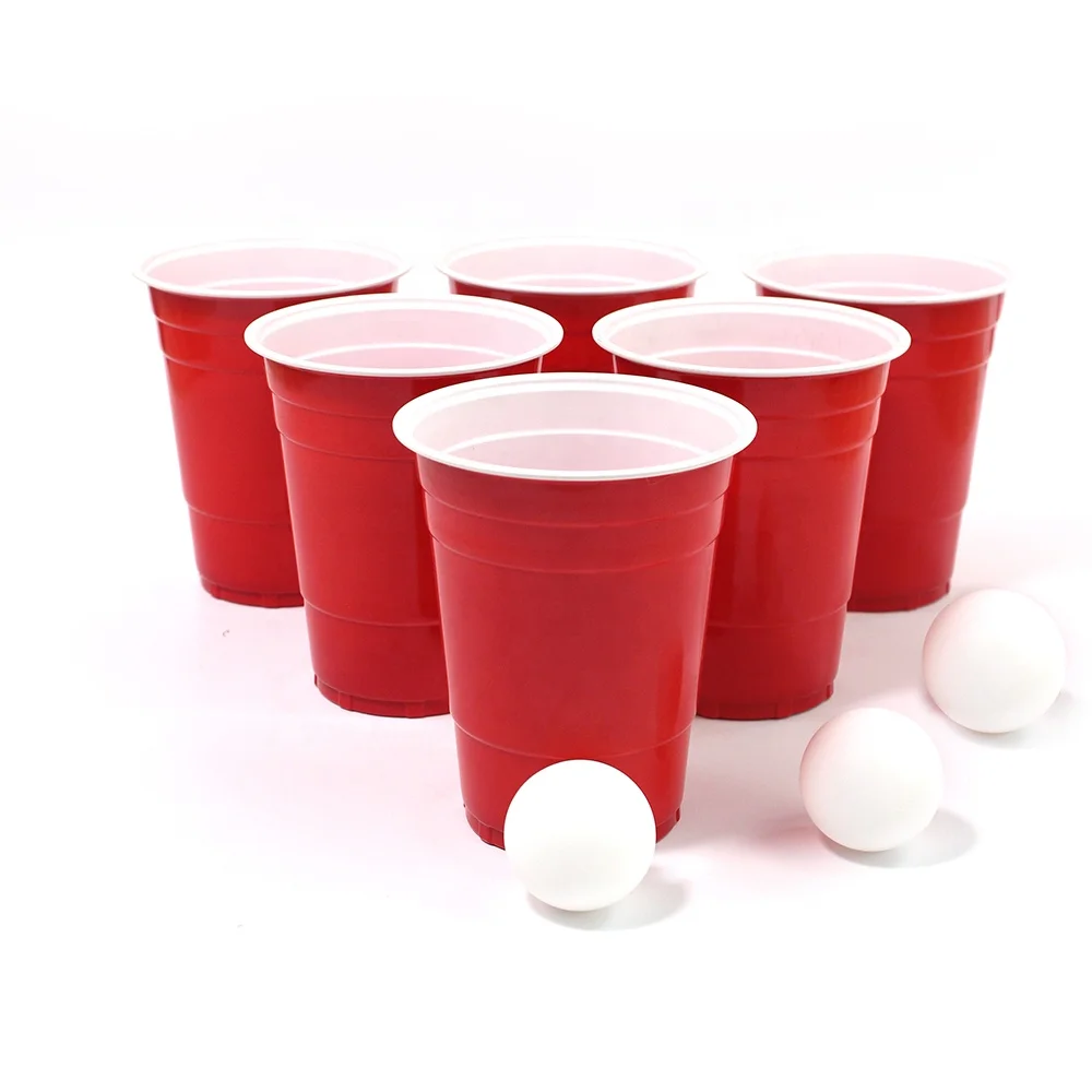 Red Party Cup Beer Pongs Red Double Color Red Cup 18oz Beerpong, Red cups + white balls
Red Party Cup Beer Pongs Red Double Color Red Cup 18oz Beerpong, Red cups + white balls