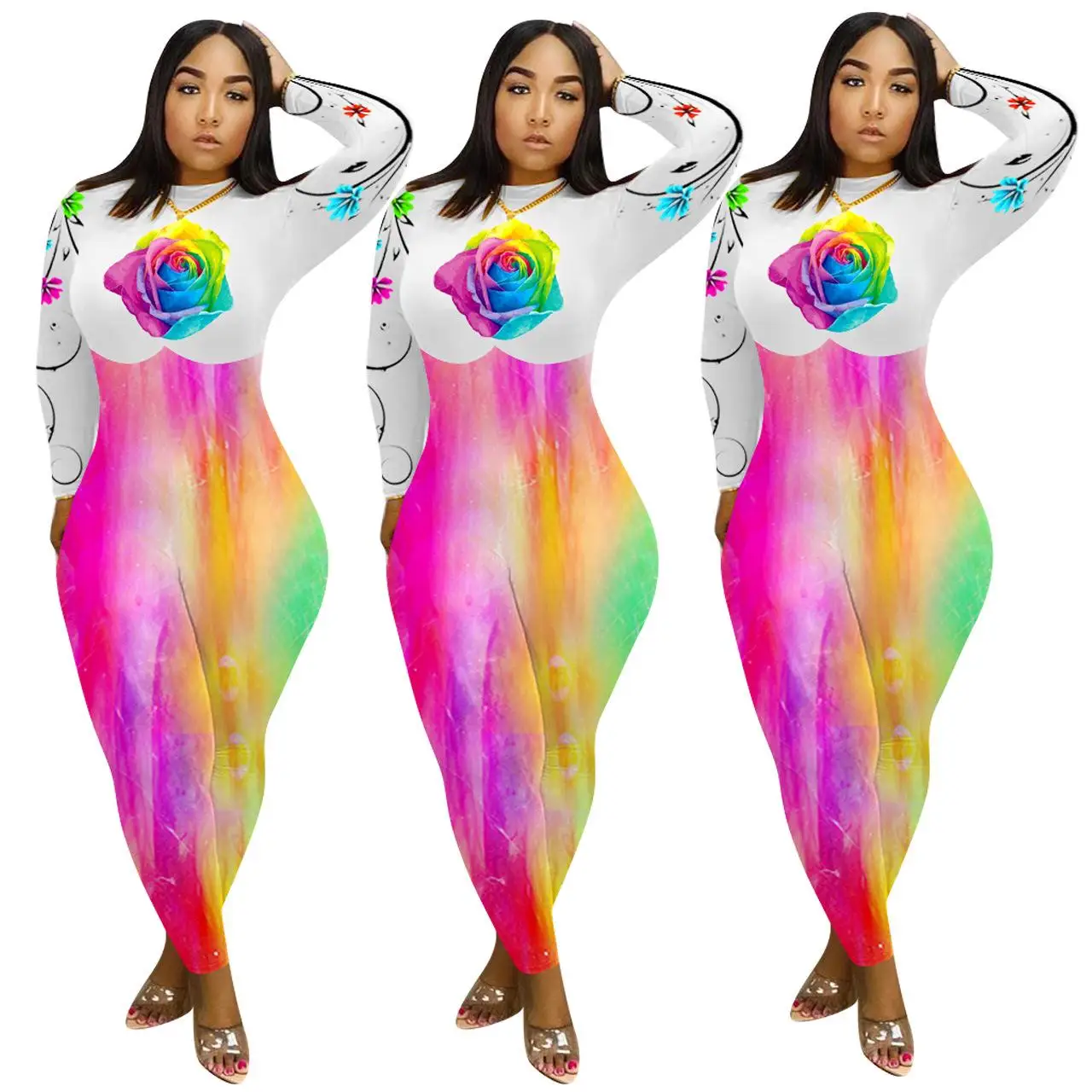 Newest Tie Dye Print Fashional Women Clothing fall Suspended Sexy Jumpsuit Pleated One Piece Jumpsuit
Newest Tie Dye Print Fashional Women Clothing fall Suspended Sexy Jumpsuit Pleated One Piece Jumpsuit