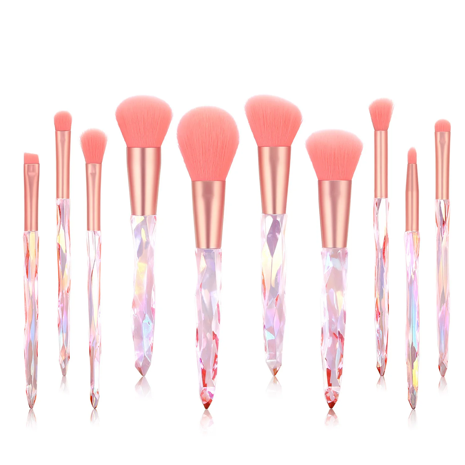 wholesale 10pcs diamond organic bling makeup brush set logo with case professional makeup brushes, Colorful
wholesale 10pcs diamond organic bling makeup brush set logo with case professional makeup brushes, Colorful