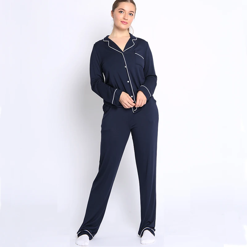 Sil-u Casual long sleeve button down nightwear pjs sets womens loungewear sleepwear pjamas vintage 2pc pajamas set
Sil-u Casual long sleeve button down nightwear pjs sets womens loungewear sleepwear pjamas vintage 2pc pajamas set