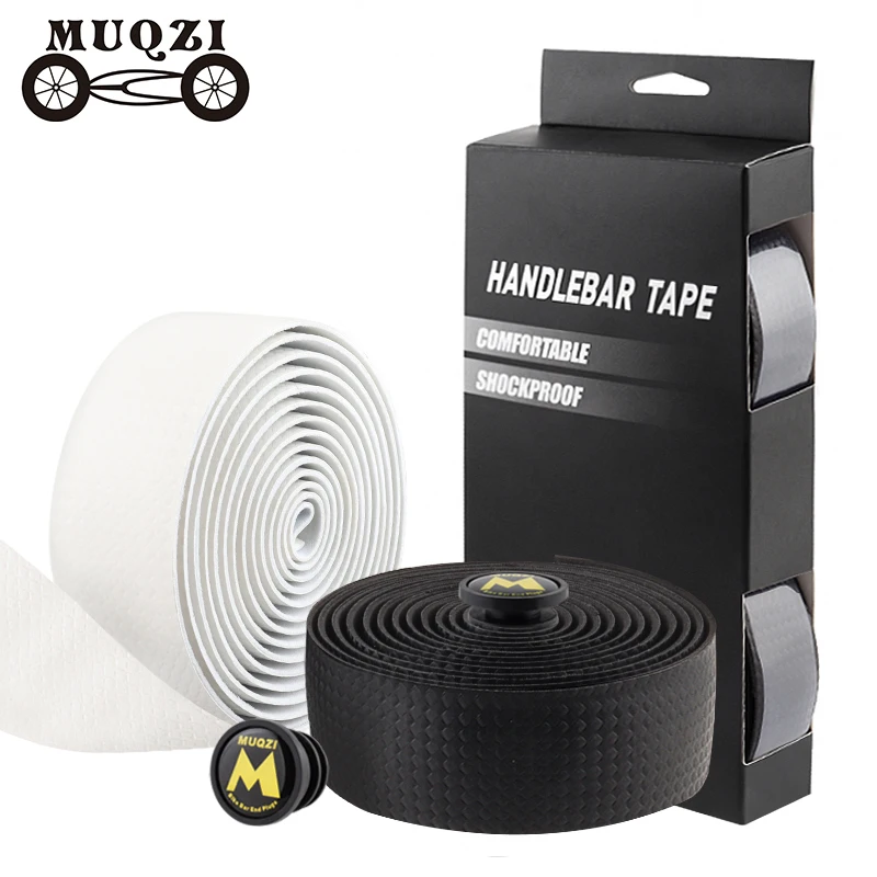 MUQZI High Quality Non-Slip Handlebar Tape Bicycle Carbon Stripe Fixed Gear Road Bike Handle Bar Tape With 2 Bar Plug
MUQZI High Quality Non-Slip Handlebar Tape Bicycle Carbon Stripe Fixed Gear Road Bike Handle Bar Tape With 2 Bar Plug