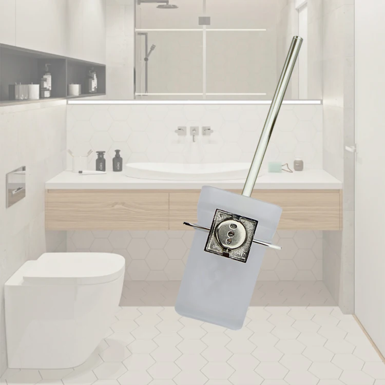 Ready to ship design wall mounted brass bathroom cleaning accessories set Handle Toilet Brush with Holder, Silvery/grey/black
Ready to ship design wall mounted brass bathroom cleaning accessories set Handle Toilet Brush with Holder, Silvery/grey/black