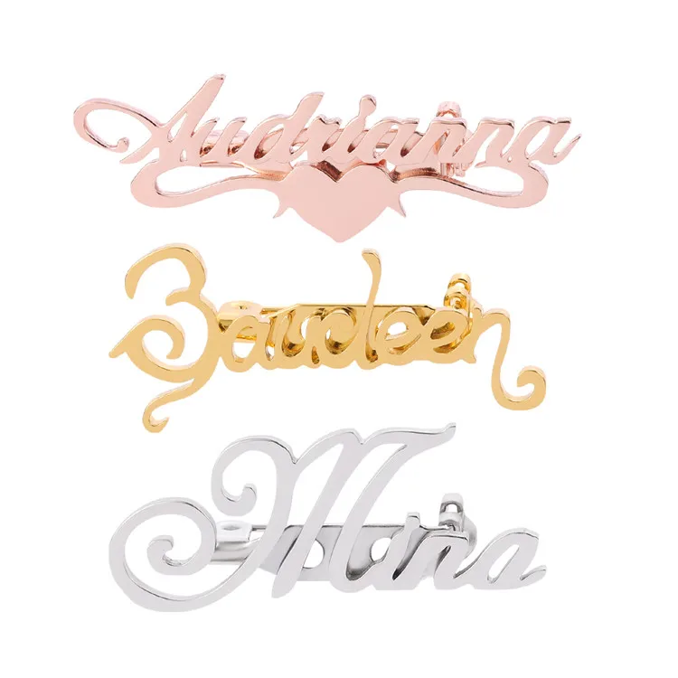 Custom Brooch Pin Customizable Badges Jewelry Rose Gold Color Initial Letter Lapel Pins Stainless Steel Name Brooches For Women, Gold/silver/rose gold show
Custom Brooch Pin Customizable Badges Jewelry Rose Gold Color Initial Letter Lapel Pins Stainless Steel Name Brooches For Women, Gold/silver/rose gold show