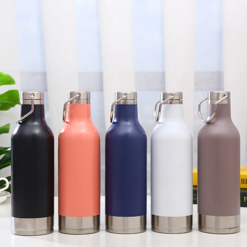 Vacuum food-grade stainless steel 500ml double wall workout water bottle with handle, Customized color acceptable
Vacuum food-grade stainless steel 500ml double wall workout water bottle with handle, Customized color acceptable