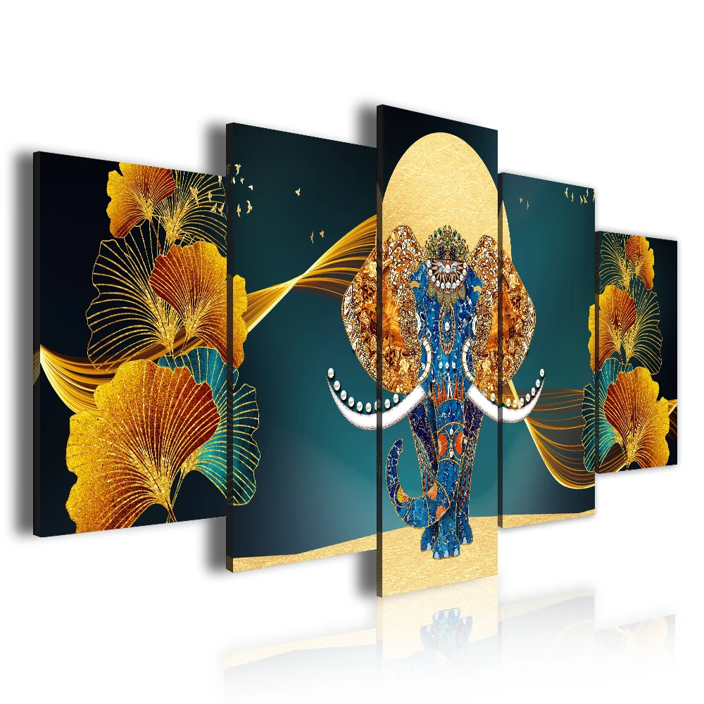Manufacturer Supplier African Elephant 5 Panel Print Painting Canvas For Office, Customized color
Manufacturer Supplier African Elephant 5 Panel Print Painting Canvas For Office, Customized color