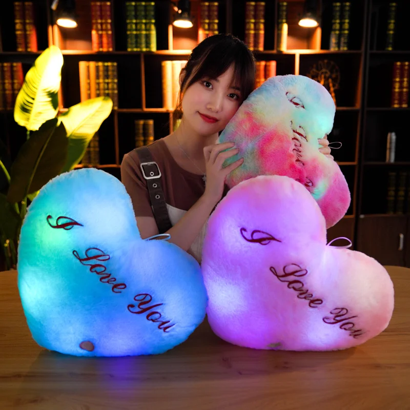 Valentines Day Gift I Love You Heart Shape Luminous Pillow Creative Glowing Toy LED Light Plush Toy
Valentines Day Gift I Love You Heart Shape Luminous Pillow Creative Glowing Toy LED Light Plush Toy