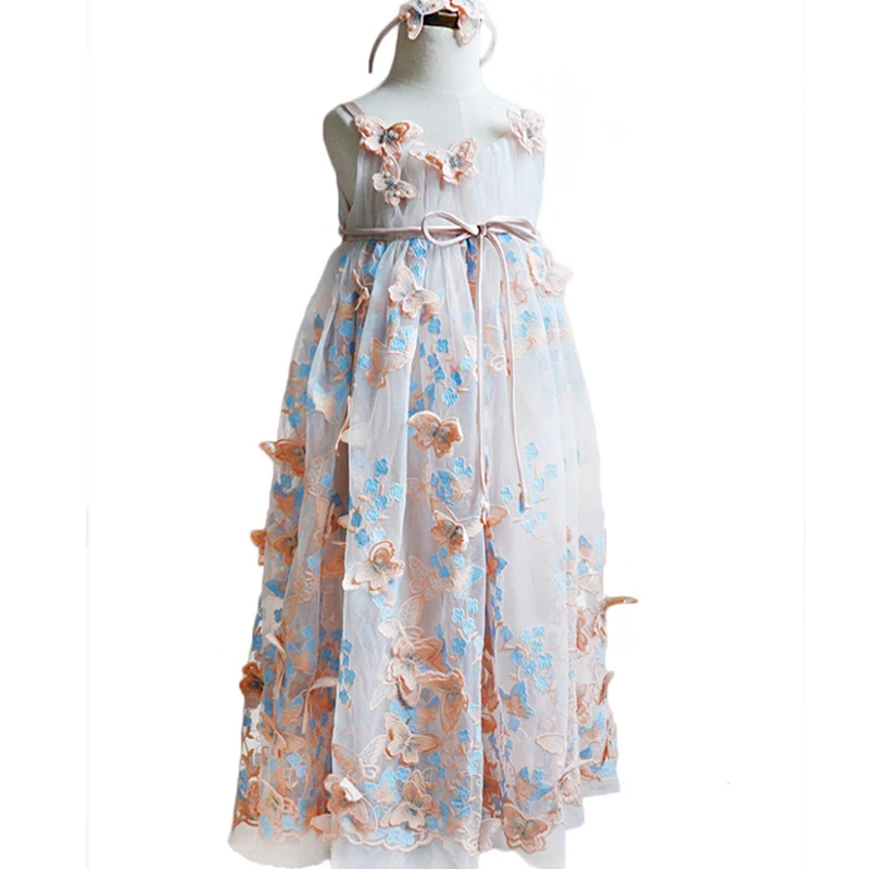 Flower Girls Dresses Elegant Kids Dresses Girls Costume Butterfly embroidery Children Party Dress Wedding Gown, Pink
Flower Girls Dresses Elegant Kids Dresses Girls Costume Butterfly embroidery Children Party Dress Wedding Gown, Pink