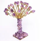 Beautiful Natural Quartz Amethyst Gravel Made Of Crystal Healing Tree Home Decoration