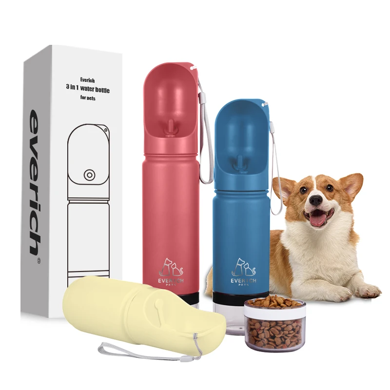 Portable Pet Dog plastic Water Bottle Multifunction 14oz Dog Feeder Drinking Bowl Puppy Cat Water Dispenser
Portable Pet Dog plastic Water Bottle Multifunction 14oz Dog Feeder Drinking Bowl Puppy Cat Water Dispenser