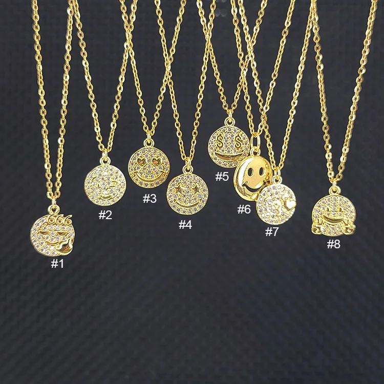 NZ1256 Fashion Jewelry Waterproof Stainless Steel Box Chain Women SMILEY Face Necklace,Charm Diamond Emojis Ladies Necklace
NZ1256 Fashion Jewelry Waterproof Stainless Steel Box Chain Women SMILEY Face Necklace,Charm Diamond Emojis Ladies Necklace