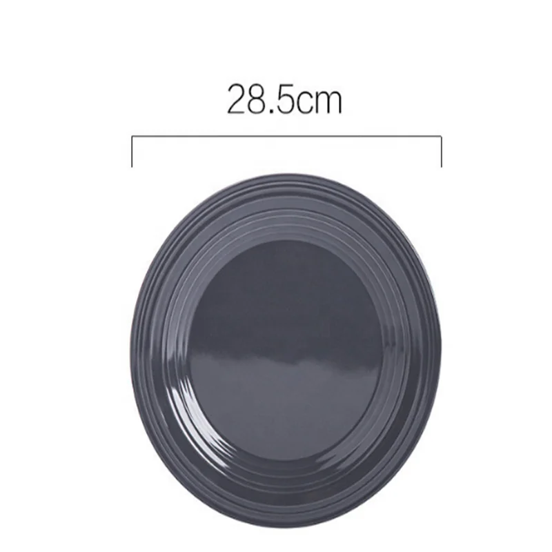 Porcelain European Simple Ceramic Skidproof Plate Western Large Household Elegance Delicate Color Smooth Dish, Gray
Porcelain European Simple Ceramic Skidproof Plate Western Large Household Elegance Delicate Color Smooth Dish, Gray