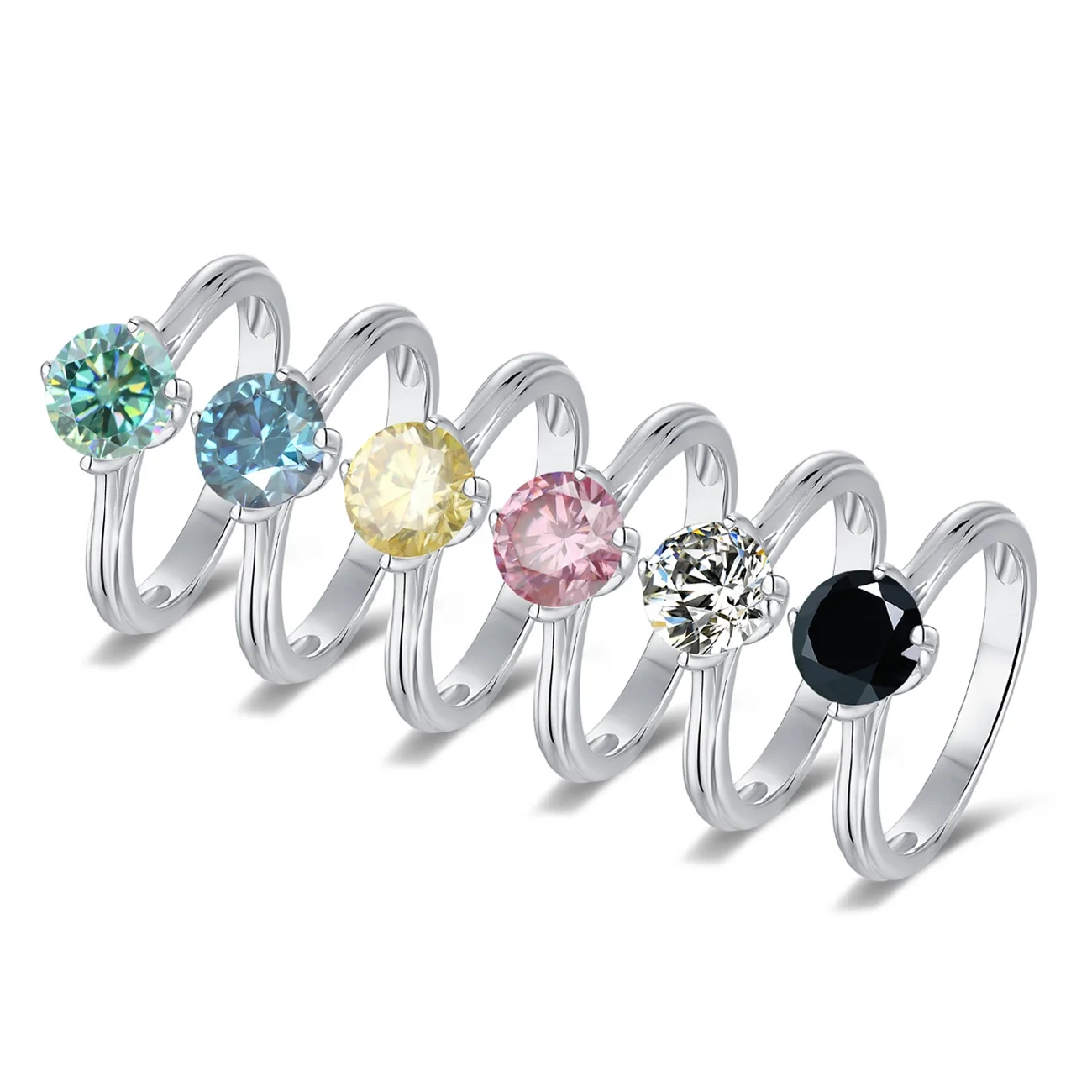 Elegant Classic Real Moissanite Diamond 925 Sterling Silver Finger Rings Jewelry Rings Engagement Wedding Rings For Women
Elegant Classic Real Moissanite Diamond 925 Sterling Silver Finger Rings Jewelry Rings Engagement Wedding Rings For Women