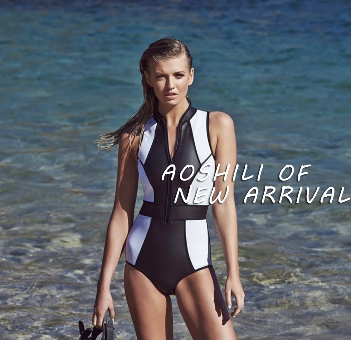 AOSHILI New arrival Black and white Women Swimwear Floral one Piece Rushguard sleeveless Printing Surfsuit Swimsuit Women Cloth
AOSHILI New arrival Black and white Women Swimwear Floral one Piece Rushguard sleeveless Printing Surfsuit Swimsuit Women Cloth