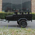 Travel Camper Trailer With Tent For Camping Trip