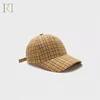 Wholesale men cotton plaid hats vintage