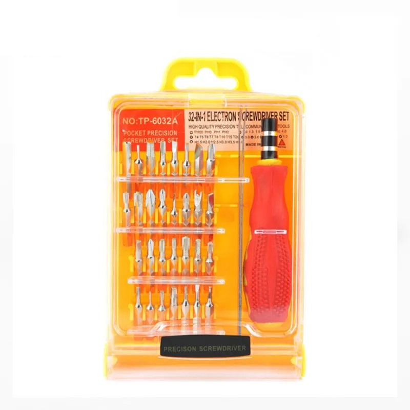 32 in 1 Travel Portable Interchangeable Insulated Pocket Screwdriver Tools Gadgets Set for Phone, Glasses