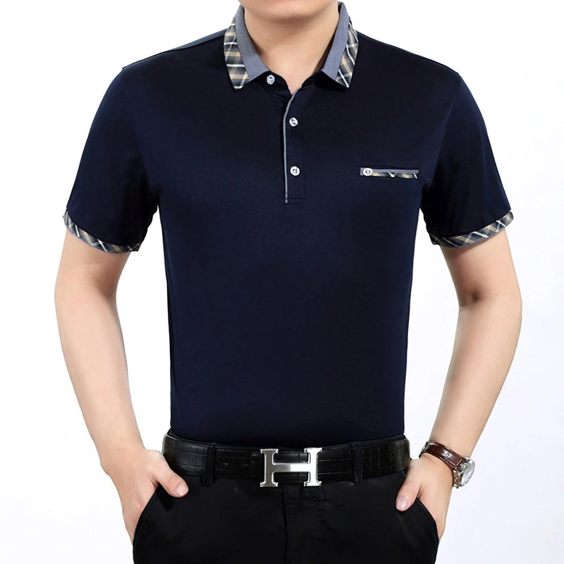 Wholesale Cheap Polyester Solid Color Plain Golf Polo Shirts Middle Age Slim Fit Short Sleeve T-Shirts
Wholesale Cheap Polyester Solid Color Plain Golf Polo Shirts Middle Age Slim Fit Short Sleeve T-Shirts