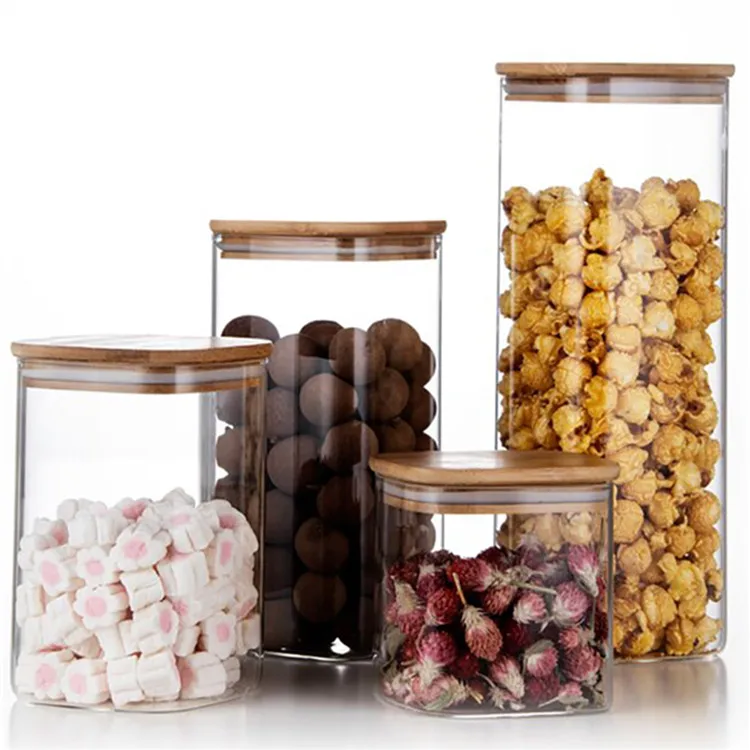 Different Volumes Glass Storage Jars With Cork And Bamboo Lid
Different Volumes Glass Storage Jars With Cork And Bamboo Lid