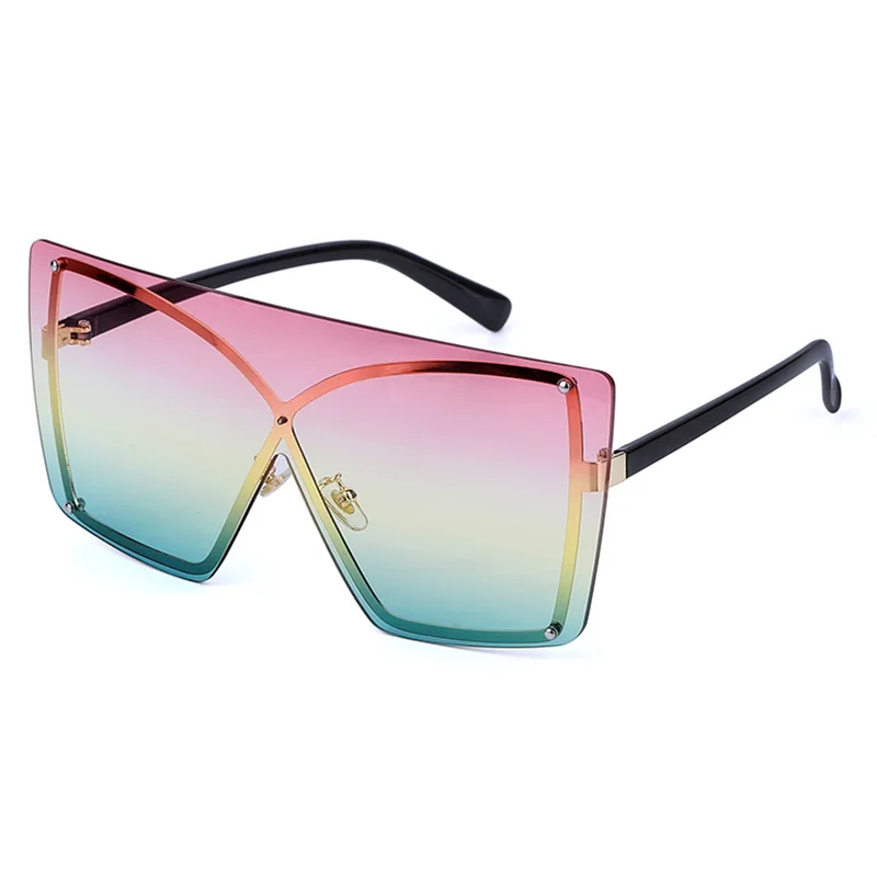 Exaggerated Oversized Frame Gradient Color sunglasses For Men and Women Eyewear Siamese Square Glasses, Colors
Exaggerated Oversized Frame Gradient Color sunglasses For Men and Women Eyewear Siamese Square Glasses, Colors