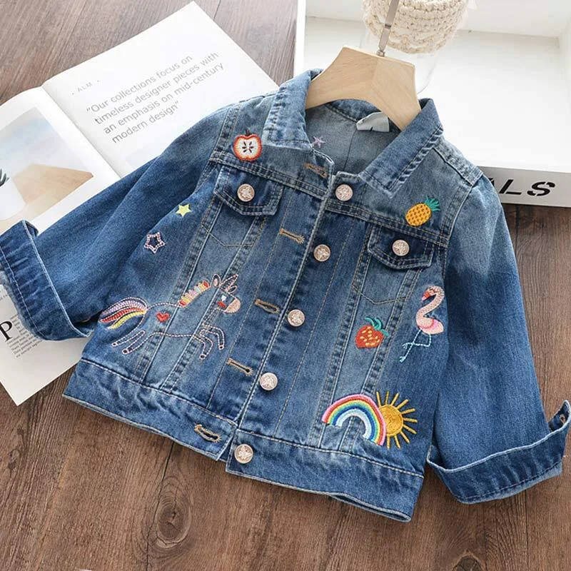 New arrival cartoon embroidered wholesale boutique baby Coats lovely kids girl denim jacket, Picture
New arrival cartoon embroidered wholesale boutique baby Coats lovely kids girl denim jacket, Picture