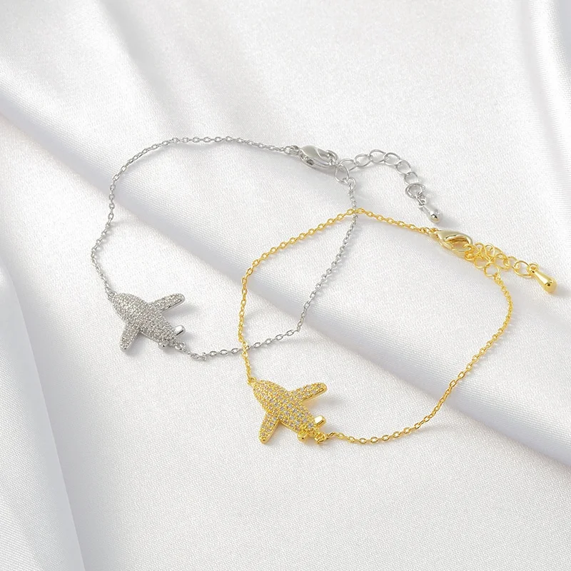 Wholesale 18k Gold Plated Micro-Inset Zircon Cubic Full Diamond Airplane CZ Bracelet
Wholesale 18k Gold Plated Micro-Inset Zircon Cubic Full Diamond Airplane CZ Bracelet