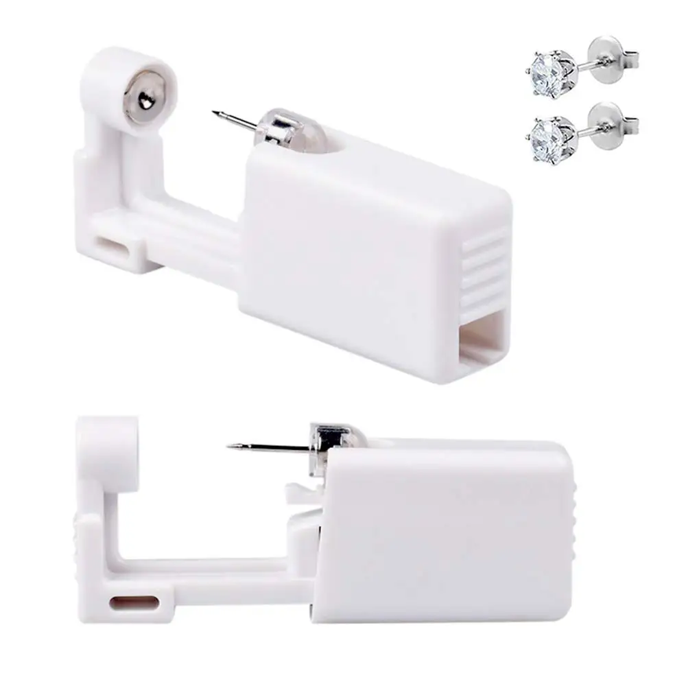 Self Ear Piercing Gun, Disposable Self Ear Piercing Gun Kit with Earring Studs Safety Ear Piercing Gun Kit Tool, White
Self Ear Piercing Gun, Disposable Self Ear Piercing Gun Kit with Earring Studs Safety Ear Piercing Gun Kit Tool, White