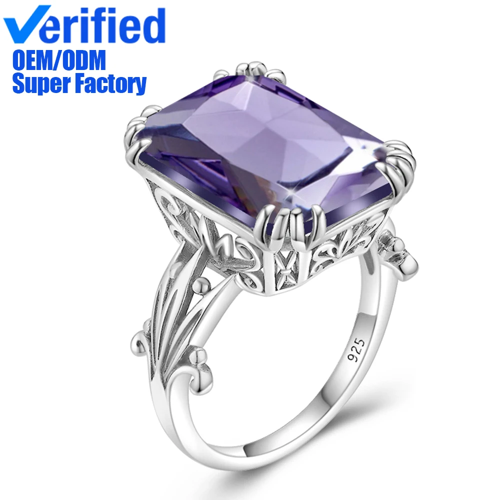 Vintage Goth Victorian Fine Jewelry Simulated Gemstone Amethyst Ring 925 Sterling Silver Women Rings
Vintage Goth Victorian Fine Jewelry Simulated Gemstone Amethyst Ring 925 Sterling Silver Women Rings