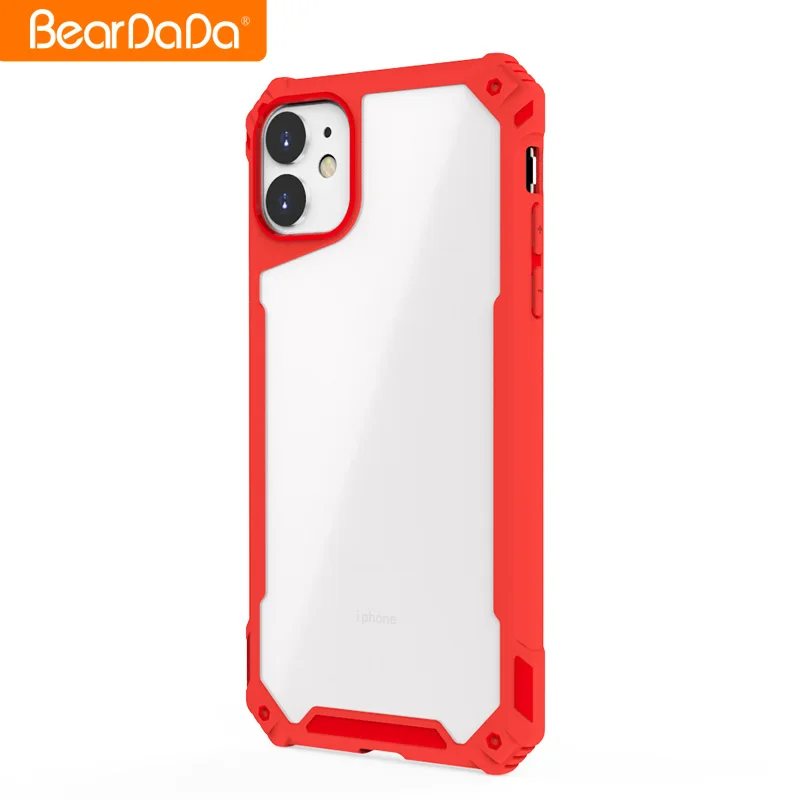 ShockProof Flexible Transparent Clear TPU PC Acrylic Phone Case For iPhone 11 Back Cover
ShockProof Flexible Transparent Clear TPU PC Acrylic Phone Case For iPhone 11 Back Cover