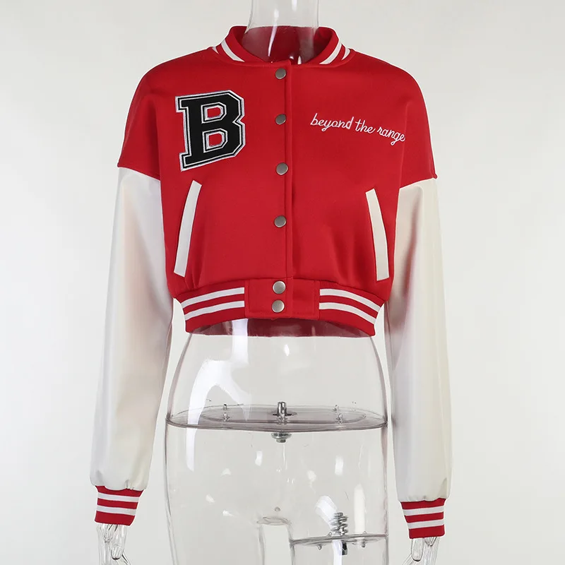 2021 Winter Baseball Varsiti Coat Letter B Leather Sleeves Baseball Uniform Short Coat Women Letterman Varsiti Baseball Jackets
2021 Winter Baseball Varsiti Coat Letter B Leather Sleeves Baseball Uniform Short Coat Women Letterman Varsiti Baseball Jackets