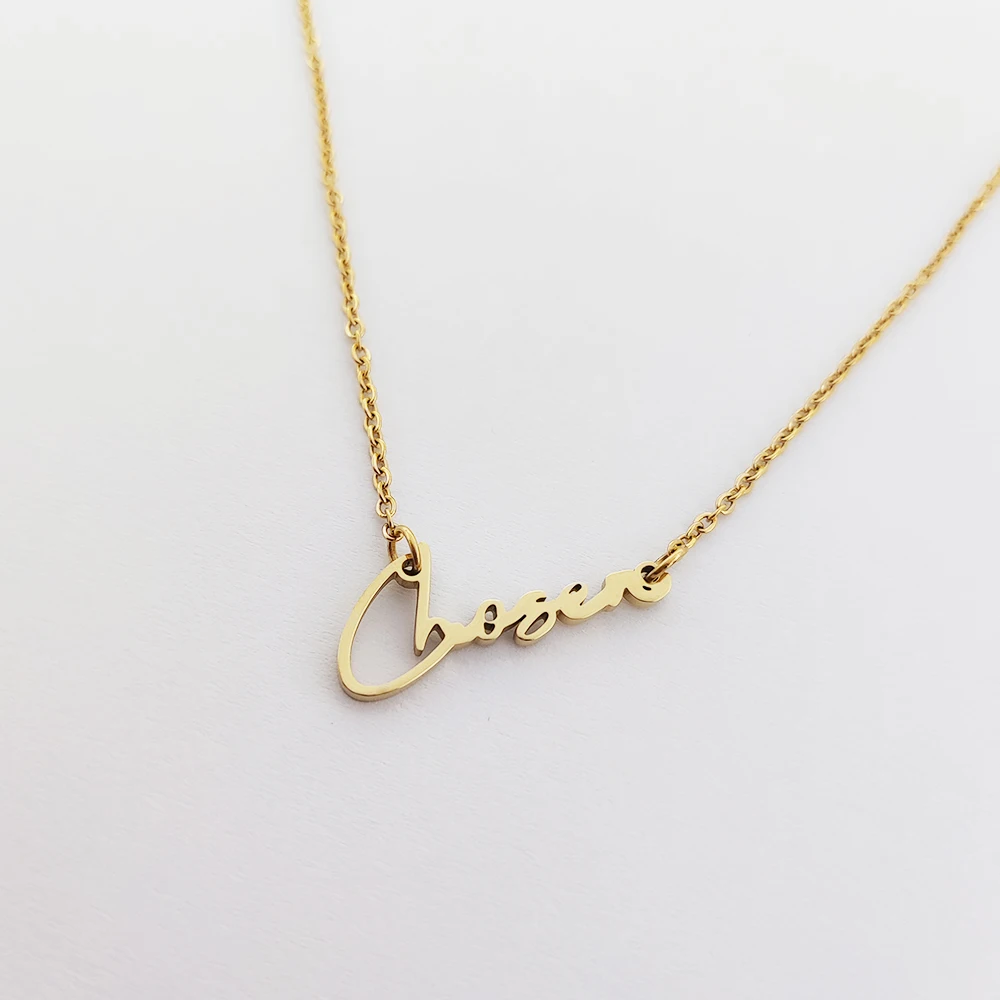 Bijoux Accessories Chosen Words Stainless Steel Chain Apprets Bijoux Acier Inoxydable Custom Letter Necklace Jewelry Supplies, Steel/gold/rose gold and other
Bijoux Accessories Chosen Words Stainless Steel Chain Apprets Bijoux Acier Inoxydable Custom Letter Necklace Jewelry Supplies, Steel/gold/rose gold and other