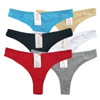 

Factory stock supply 6 color mix packing mature girl ladies underwear thong briefs panties