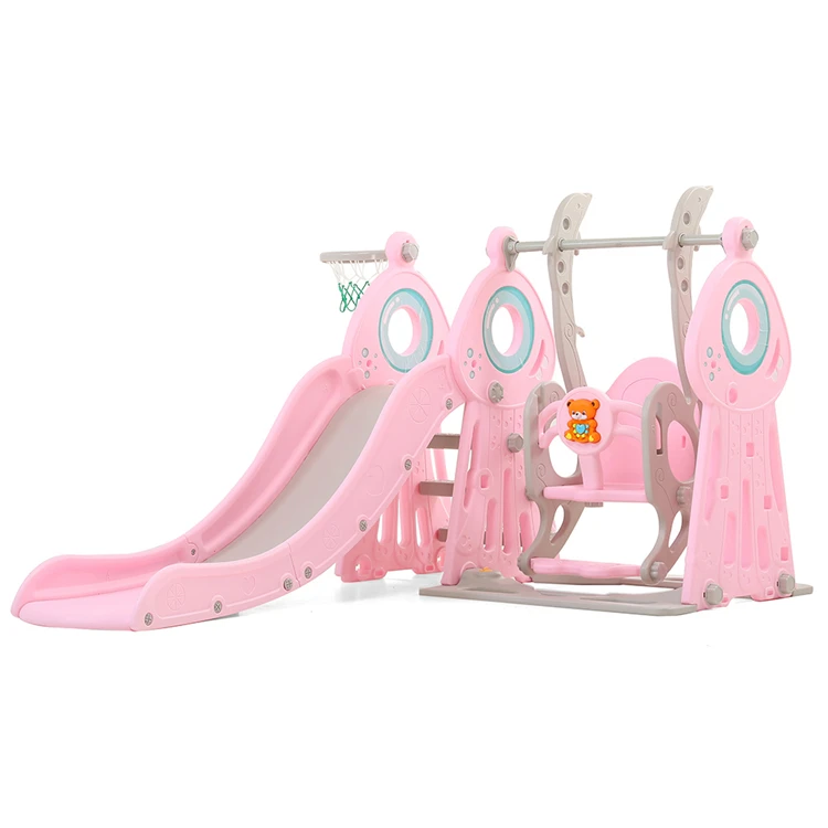 Children Garden Multifunctional Indoor Playground 3 In 1Plastic Kids Swing And Slide Set, Blue,pink
Children Garden Multifunctional Indoor Playground 3 In 1Plastic Kids Swing And Slide Set, Blue,pink