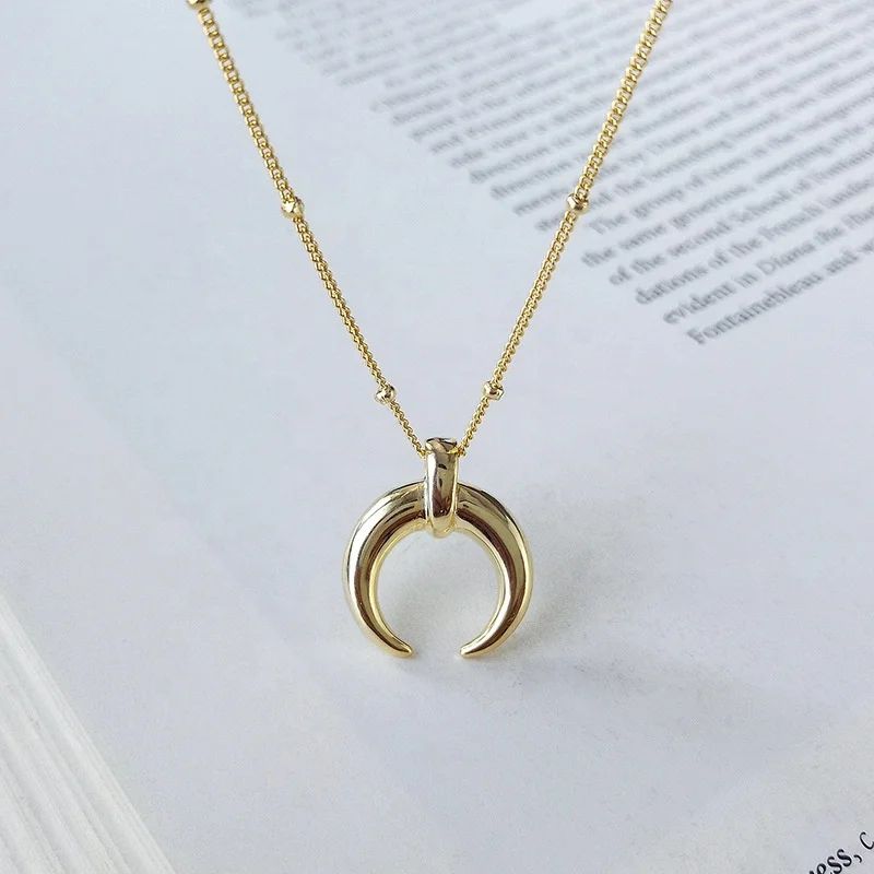 New Trend Accessories S925 Sterling Silver Gold Plated Moon Necklace Jewelry for Lady
New Trend Accessories S925 Sterling Silver Gold Plated Moon Necklace Jewelry for Lady