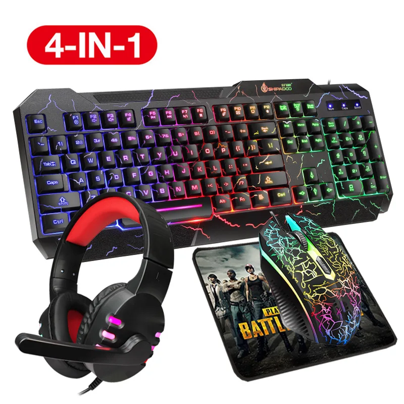 SUNDI 4in1 keyboard mouse headphone mousepad combos Wired 104 Keys Headphone Mousepad Gaming Usb Mouse Keyboard Combos
SUNDI 4in1 keyboard mouse headphone mousepad combos Wired 104 Keys Headphone Mousepad Gaming Usb Mouse Keyboard Combos