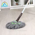 Boomjoy cotton spin twist easy clean mop Hands Free Cleaning Mop Lazy Floor 360 easy Cleaning Mop
