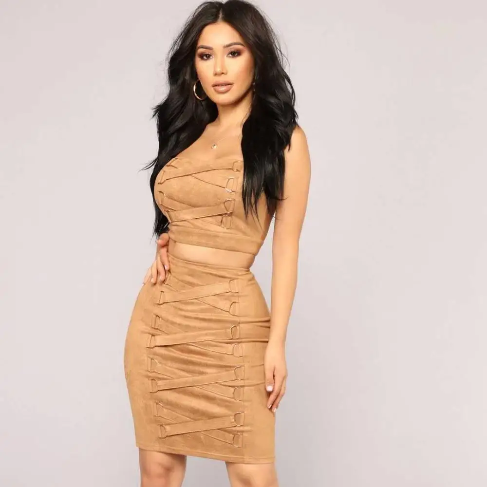 2020 new arrivals summer designs fashion trending women suede fabric casual two pieces short skirt set
2020 new arrivals summer designs fashion trending women suede fabric casual two pieces short skirt set