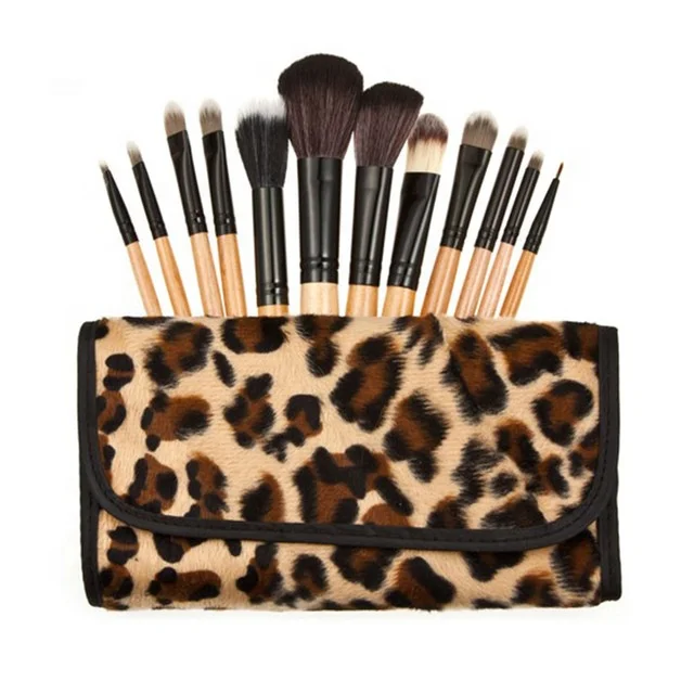 Professional 12pcs Wooden Handle Synthetic Hair Leopard Makeup Brush with Bag Bulk Makeup brush, 2 colors
Professional 12pcs Wooden Handle Synthetic Hair Leopard Makeup Brush with Bag Bulk Makeup brush, 2 colors