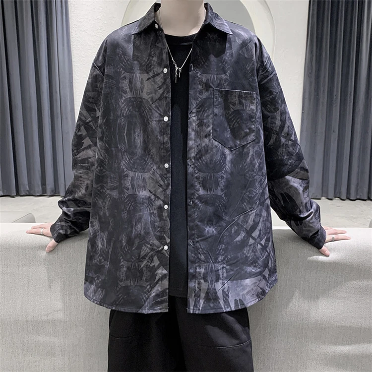 men fashion shirt tie-dye large print graffiti print shirt men custom loose long sleeve lapel shirt cardigan
men fashion shirt tie-dye large print graffiti print shirt men custom loose long sleeve lapel shirt cardigan