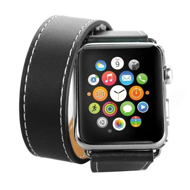 High Quality Watchbands For Iwatch series retro Leather Watch Strap Kit Double Circle Bracelet style Genuine Leather Straps
High Quality Watchbands For Iwatch series retro Leather Watch Strap Kit Double Circle Bracelet style Genuine Leather Straps